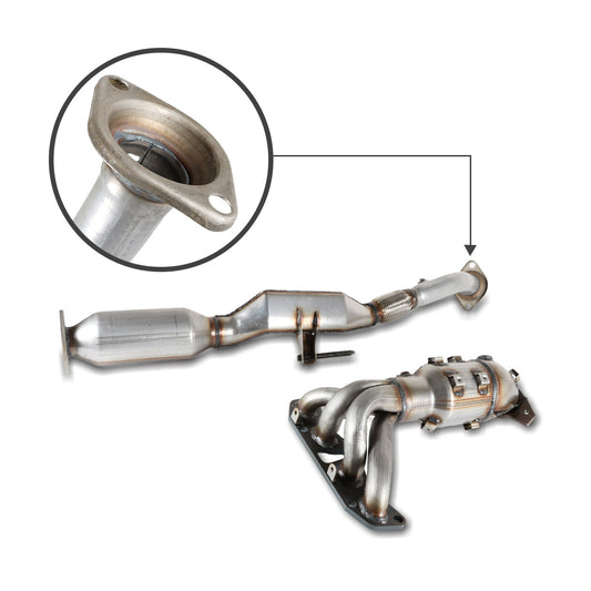 Daysyore® Nissan Altima Catalytic Converter 2002 2003 2004 2005 2006 2.5L Front+ Rear