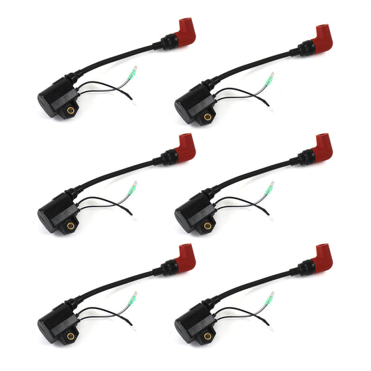 Daysyore® 6Pcs Heavy Duty Ignition Coil 100-225HP 6R3-85570-01-00 for Yamaha Outboard