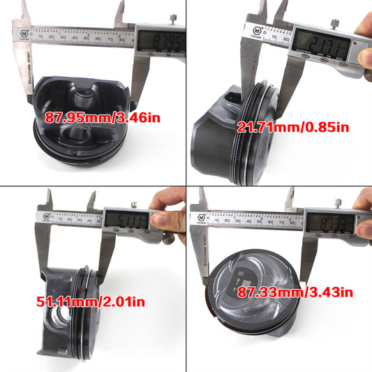 Daysyore®Engine Piston Set 23040-2G500 for 2011-2013 Hyundai Sonata Kia Sorento 2.4L