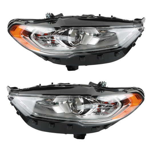 Daysyore Brightness Pair Headlight Assembly, Headlight Assembly for 2017-2020,Headlight Assembly Ford Fusion  Durable,Auto Headlight Assembly