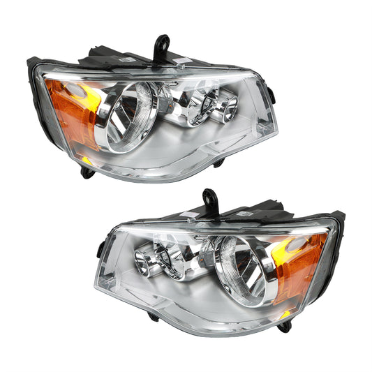 Daysyore 2pcs Headlight Assembly, Headlight Assembly for 2011 to 2018, Headlight Assembly Dodge Grand Caravan,Car Headlight Assembly
