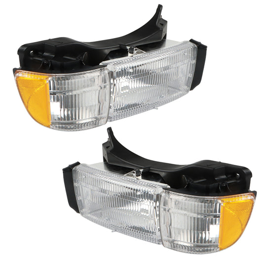 Daysyore 2pcs Headlight Assembly, Headlight Assembly for 1999 To 2001, Headlight Assembly Ram 1500