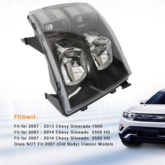 Daysyore Headlight Assembly, Headlight Assembly for 2007-2014, Headlight Assembly Chevy Silverado 2500 HD, Headlight Assembly Clear+White, Auto Headlight Assembly, Car Headlight Assembly