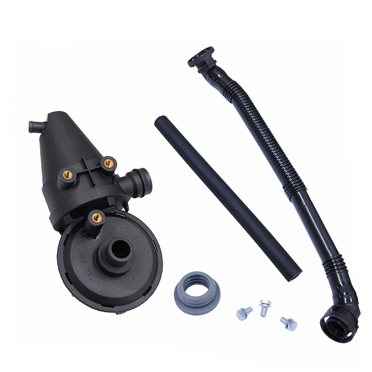 PCV Crankcase Vent Valve & Breather Hose Kit For BMW E46, X3, 320i, 325i, 325Ci – 5-Piece Set