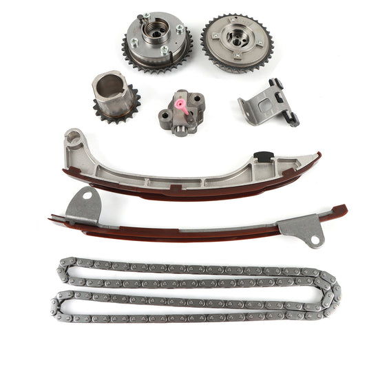 Daysyore Timing Chain Kit Intake & Exhaust Camshaft VVT Gear Fits for Venza RAV4 Camry Scion 2.5L 2.7L Replace OE 130700V010 130500V010