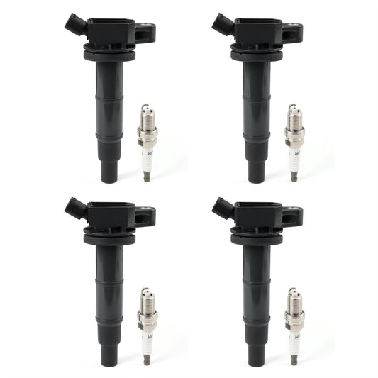 Daysyore 4pcs Ignition Coils +4pcs Iridium Spark Plugs, 4pcs Ignition Coils +4pcs Iridium Spark Plugs  for 2002-2011, 4pcs Ignition Coils +4pcs Iridium Spark Plugs  Toyota Camry , 4pcs Ignition Coils +4pcs Iridium Spark Plugs 2.4L UF333, Auto 4pcs Ignition Coils +4pcs Iridium Spark Plugs