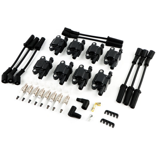 Daysyore 8pcs Ignition Coils +8pcs Iridium Spark Plugs+8pcs Spark Plug Wires, 8pcs Ignition Coils +8pcs Iridium Spark Plugs+8pcs Spark Plug Wires for Chevy, 8pcs Ignition Coils +8pcs Iridium Spark Plugs+8pcs Spark Plug Wires  UF413, Auto 8pcs Ignition Coils +8pcs Iridium Spark Plugs+8pcs Spark Plug Wires ,Car 8pcs Ignition Coils +8pcs Iridium Spark Plugs+8pcs Spark Plug Wires