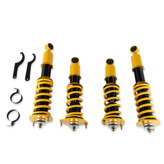 Daysyore 4pcs Coilover Adjustable Height Struts Suspension Springs for Mazda Miata MX5 MX-5 NA 1989-1998