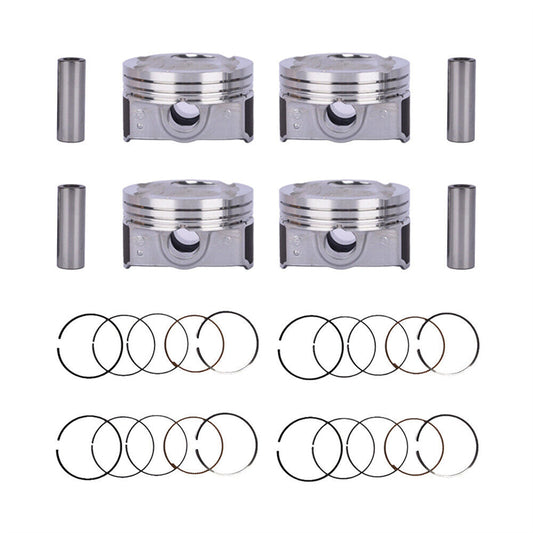 Daysyore®Piston & Rings kit 23041-2B600 23041-2B610 for 2012-2016 Hyundai Kia Accent Rio 1.6L DOHC