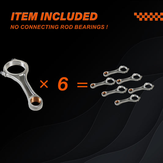 6Pcs Connecting Rods 059198401F for VW Touareg Phaeton Audi A4 Q7 3.0TDI