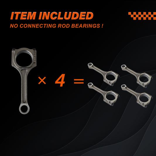 Daysyore®4Pcs Connecting Rod 23510-25030 for 2011-2013 Hyundai Tucson 2010-2013 Kia Forte 2.0L