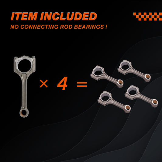 Daysyore® 4pcs New Connecting Rod 23510-2E101 for 2014-2015 Kia Forte 1.8L
