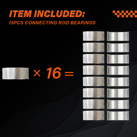 Daysyore® Connecting Conrod Bearing Shells Set 2780300060 for Mercedes-Benz C218 W166 X166 M278 4.7L