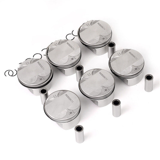 STD Pistons Rings Set 11257561850 for BMW E60 E90 325i 523i N52B25 (Compression Rate 9.7:1)