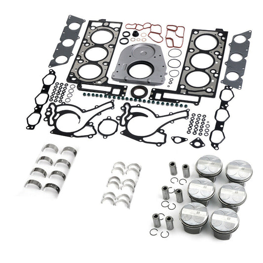 Overhaul Pistons Gaskets Kit for Mercedes-Benz C230 E300 W204 W211 W164 M272 3.0