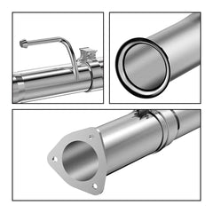 Daysyore 4" DPF Delete Race Pipe for 2011-2023 Ford 6.7L Powerstroke (with Muffler)
