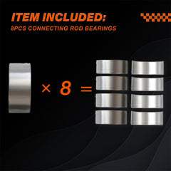 Connecting Con Rod Bearings Set 2700380110 2700380011 for 2011-2019 Mercedes-Benz, Car Connecting Con Rod Bearings Set