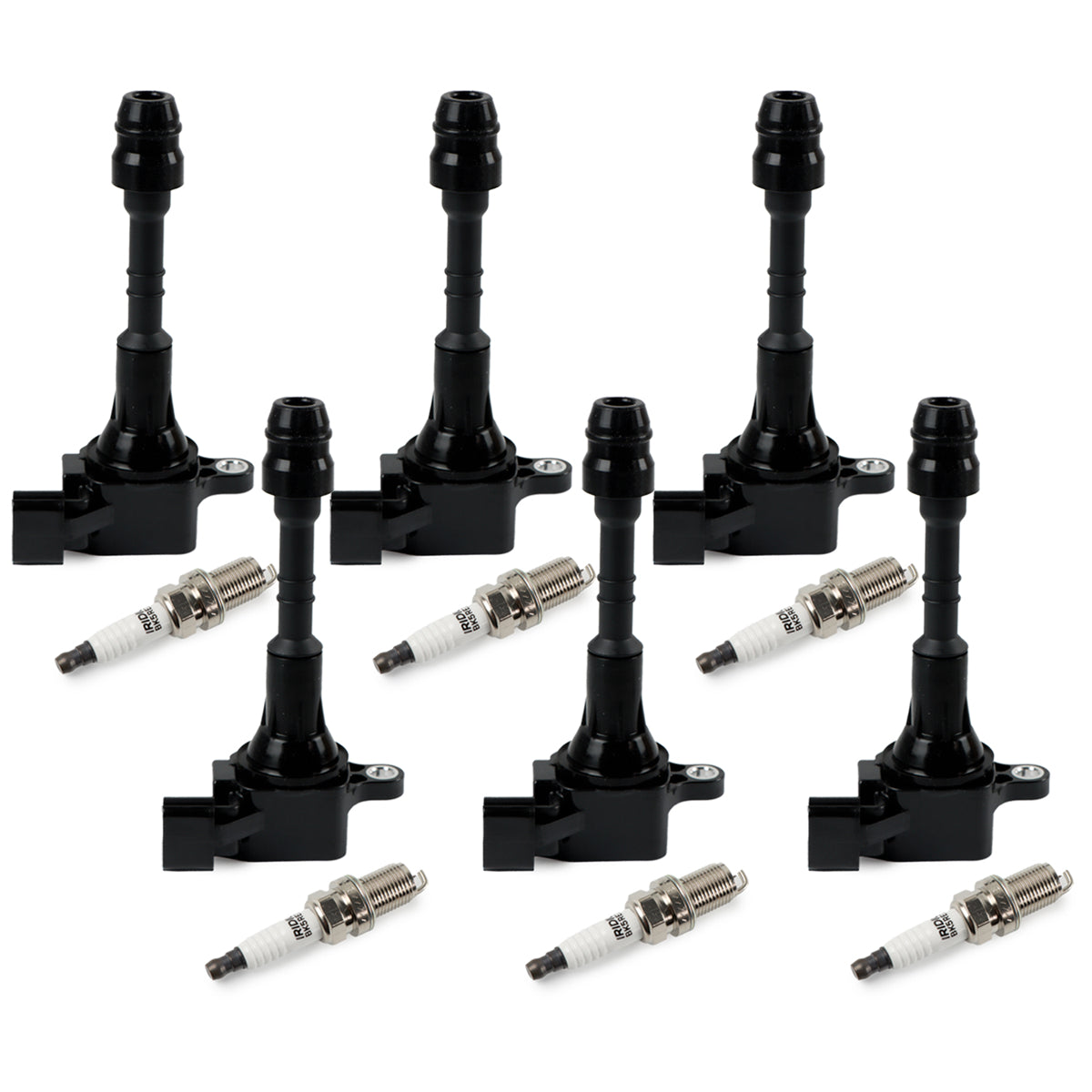 Daysyore® 6pcs Ignition Coil + 6pcs Iridium Spark Plug Kits for Nissan Frontier Pathfinder Maxima