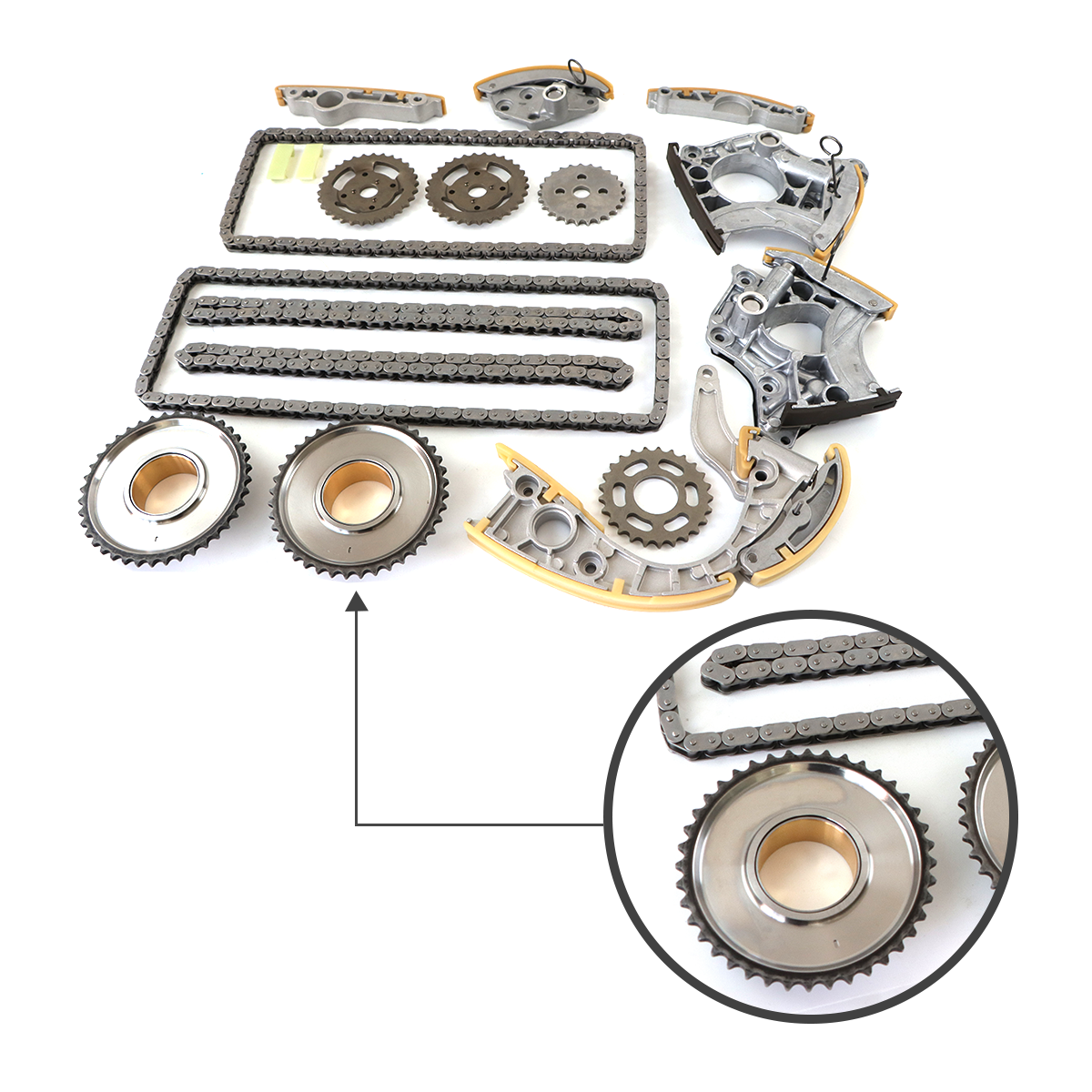 Timing Chain Tensioner Kit 079109217R 079109218R, Timing Chain Tensioner Kit for 2006-2012 VW, Day syore Timing Chain Tensioner Kit, Car Timing Chain Tensioner Kit