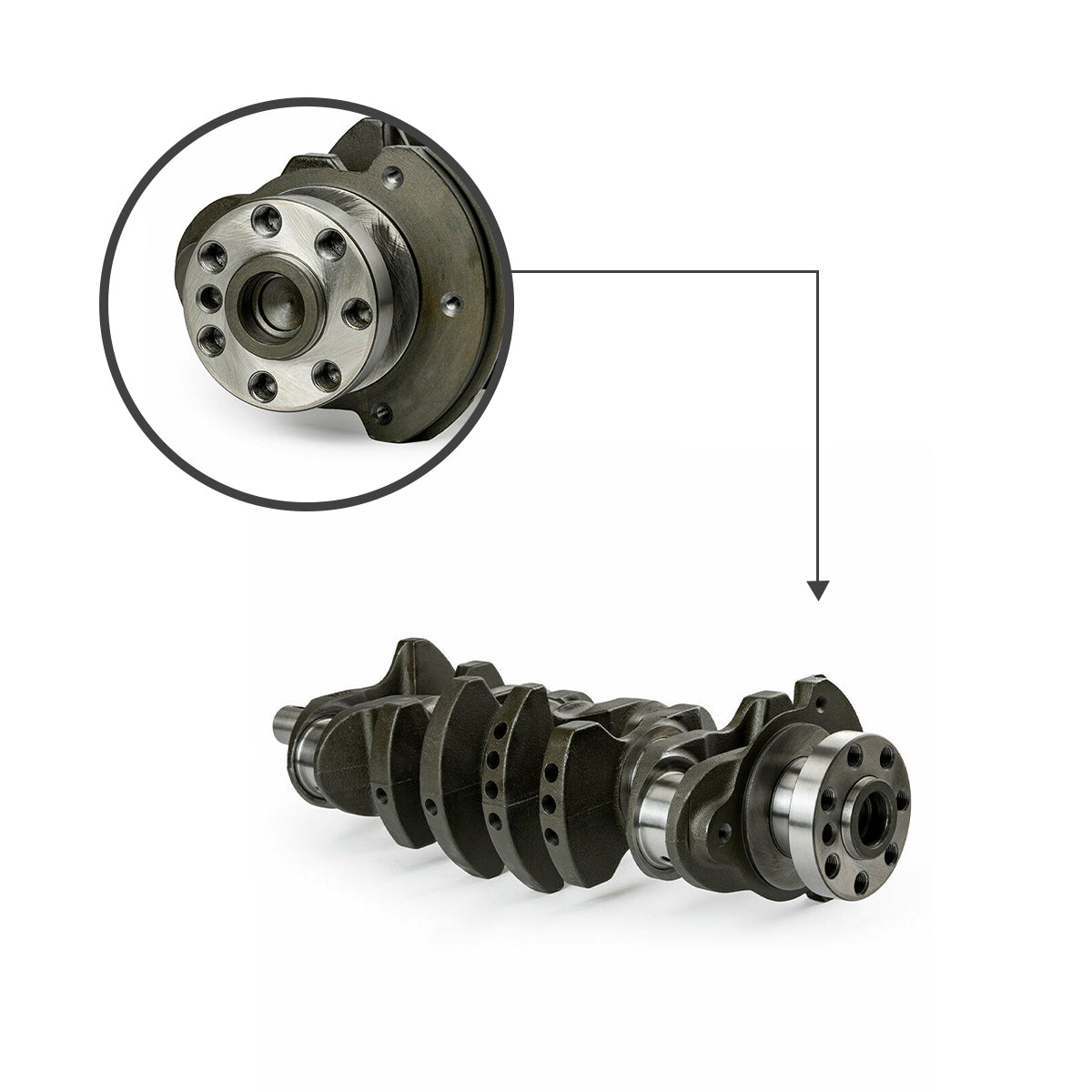 Daysyore® G4KJ Engine Overhaul Rebuild Kit Crankshaft & Bearing & Pistons for Hyundai Kia 2.4L