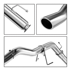 Daysyore 2003-2004 Dodge Ram 2500/3500 5.9L Cummins 5" Turbo-Back DPF Delete Race Pipe