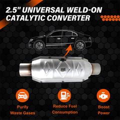Universal Weld-on Catalytic Converter 99306HM 93258 for 2000-2005 Chevrolet Impala & Monte Carlo, Car Catalytic Converter