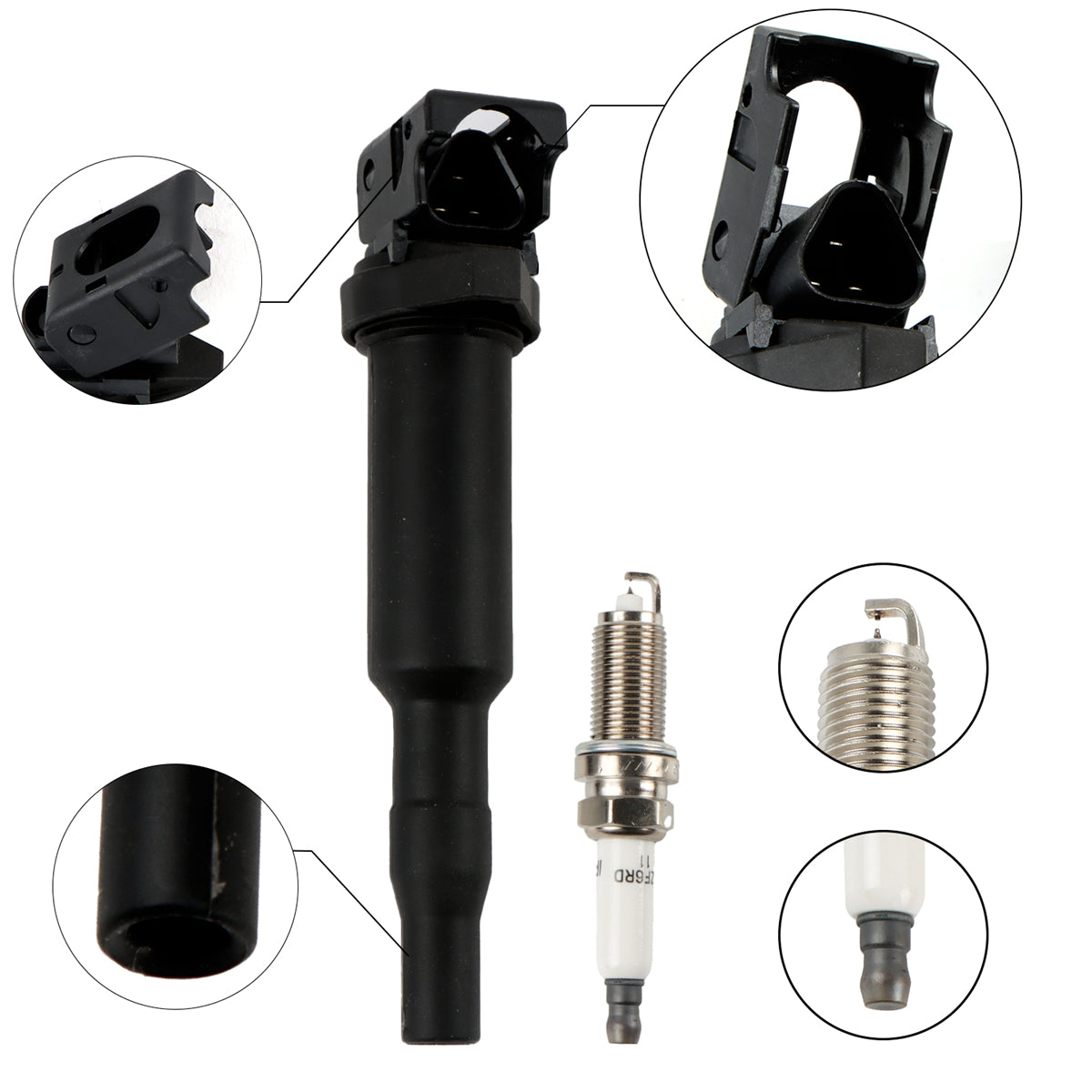 Daysyore Ignition Coils +Iridium Spark Plugs,Car Ignition Coils +Iridium Spark Plugs,Ignition Coils +Iridium Spark Plugs for BMW, Auto Ignition Coils +Iridium Spark Plugs