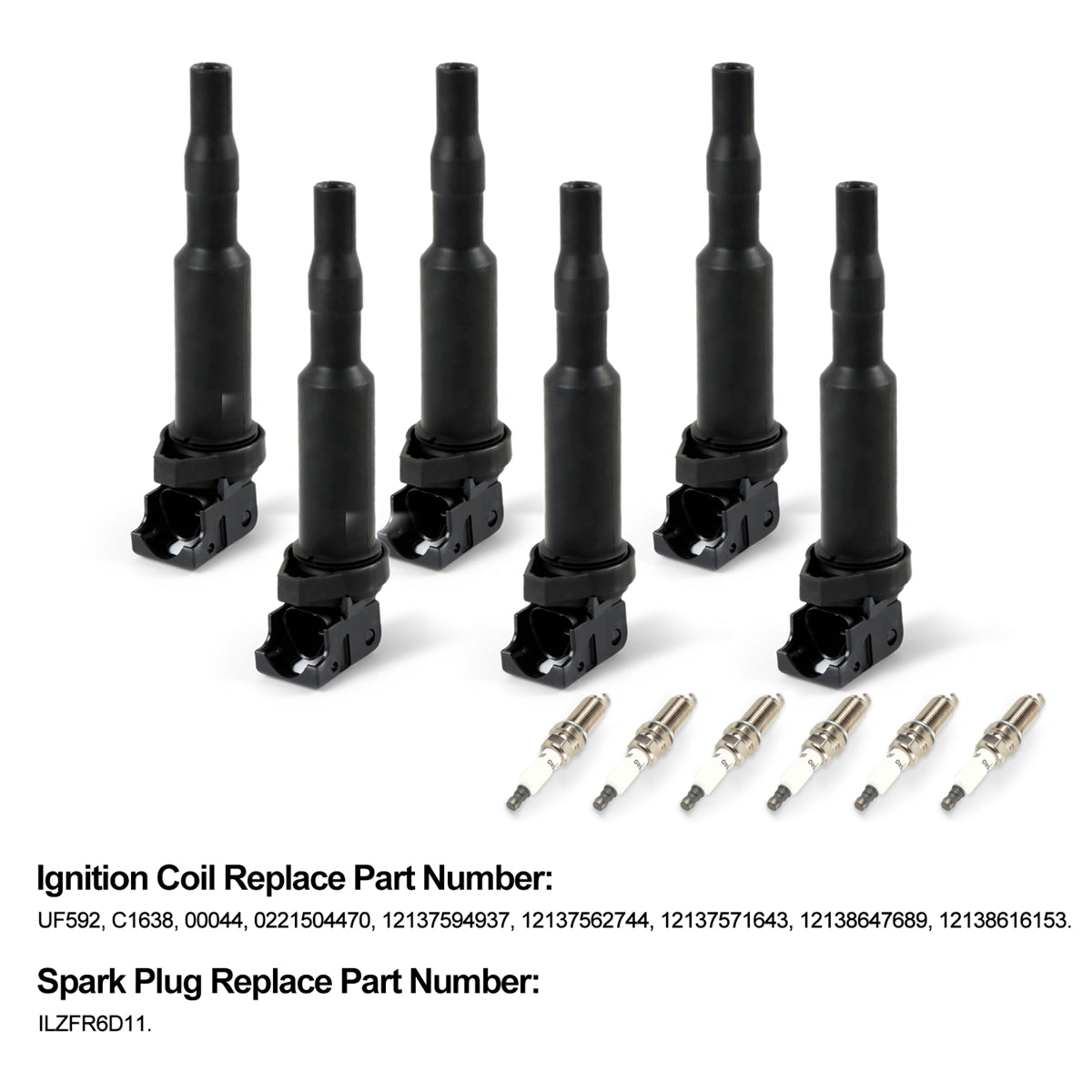 Daysyore Ignition Coils +Iridium Spark Plugs,Car Ignition Coils +Iridium Spark Plugs,Ignition Coils +Iridium Spark Plugs for BMW, Auto Ignition Coils +Iridium Spark Plugs