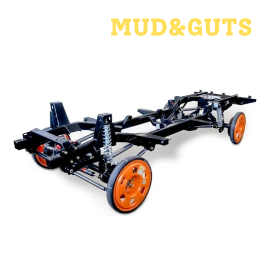 Mud&Guts 1932 Ford Street Rod Frame Welded & Boxed Complete C22001