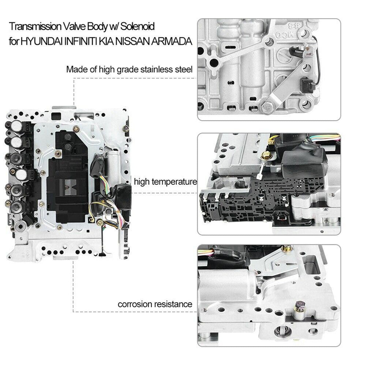 Daysyore Transmission Valve Body Solenoid TCM RE5R05A for Nissan Xterra Pathfinder Armada Frontier