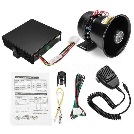 Sound Loud Car Warning Alarm, Police Fire Horn Speaker System Mic, Daysyore Sound Loud Car Warning Alarm