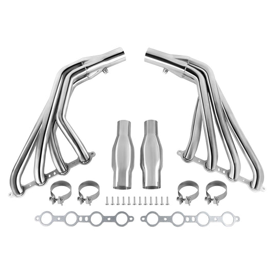 Burble Pack Exhaust Header for 2010-2015 Camaro SS LS3 6.2 V8 (Silver Polished)