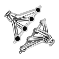 Daysyore Exhaust Header for 1923-1967 Chevrolet LS Universal Swap Conversion LS1 LS2 LS3 LS6 (Silver Polished)