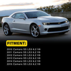 Mud&Guts Exhaust Header for 2010-2015 Camaro SS LS3 6.2 V8 (Silver Polished)