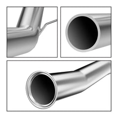 Daysyore 4" Downpipe-Back DPF Delete Race Pipe for 2011-2019 Ford 6.7L Powerstroke