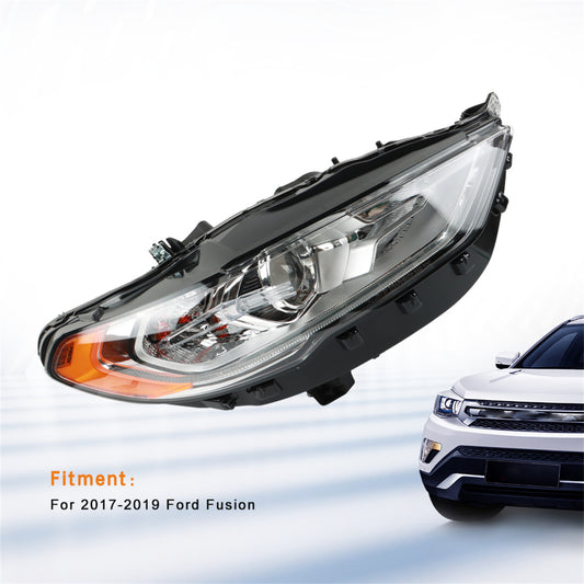 Daysyore Brightness Pair Headlight Assembly, Headlight Assembly for 2017-2020,Headlight Assembly Ford Fusion  Durable,Auto Headlight Assembly 
