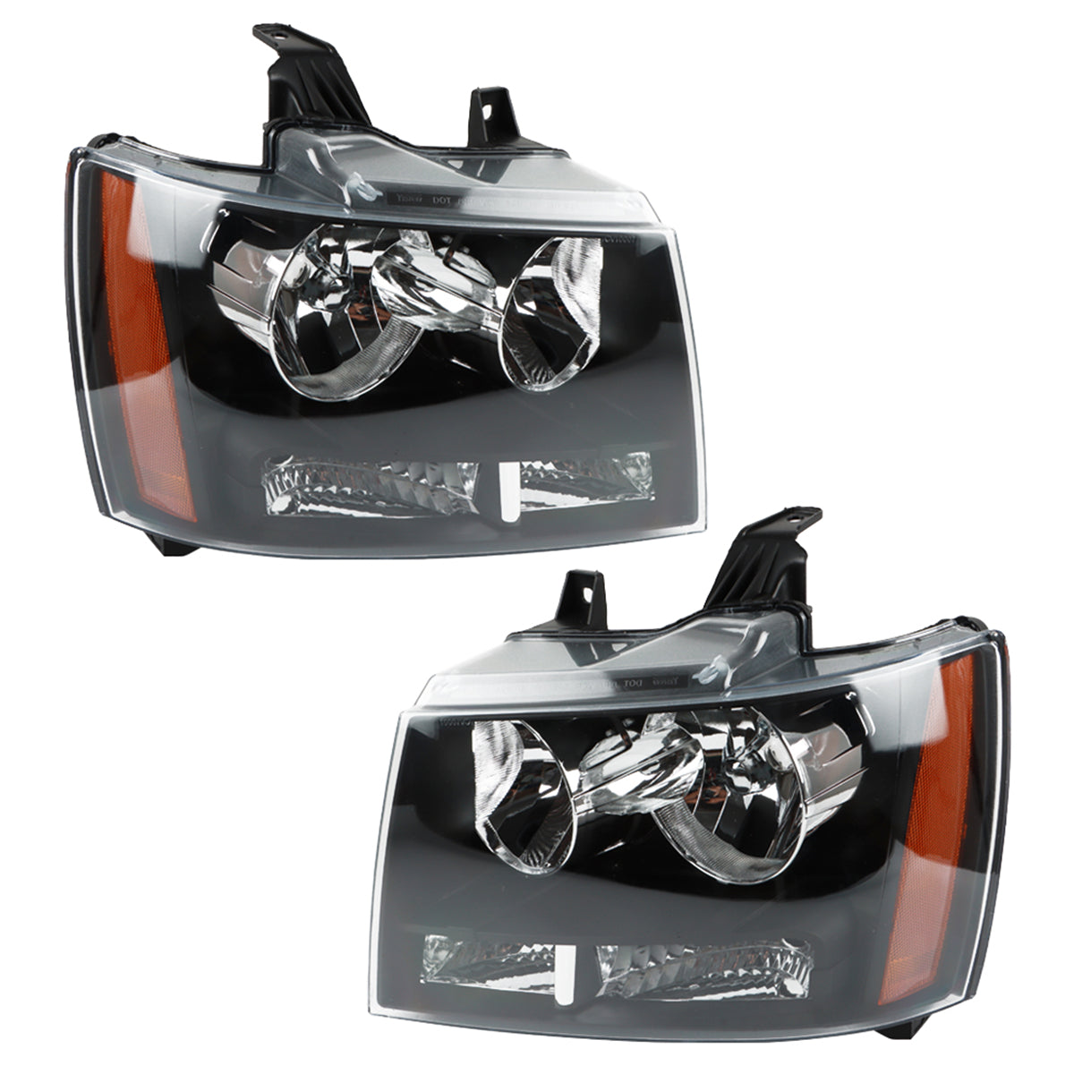 2005-2007 F250 Projector Headlights HECASA Projector Headlights With LED DRL For 2005-2007 Ford F250 F350 F450 Super Duty - Pair Headlights For Ford F-450 Super Duty - Foto 7