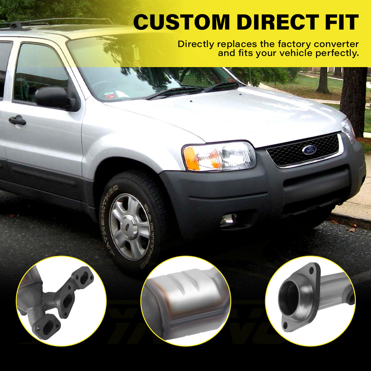 Direct fit of Ford Escape 3.0L Catalytic Converter