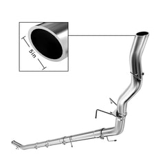 Daysyore 2003-2004 Dodge Ram 2500/3500 5.9L Cummins 5" Turbo-Back DPF Delete Race Pipe