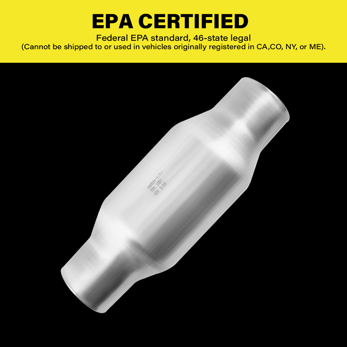 EPA of Universal 3 Inch Catalytic Converter 