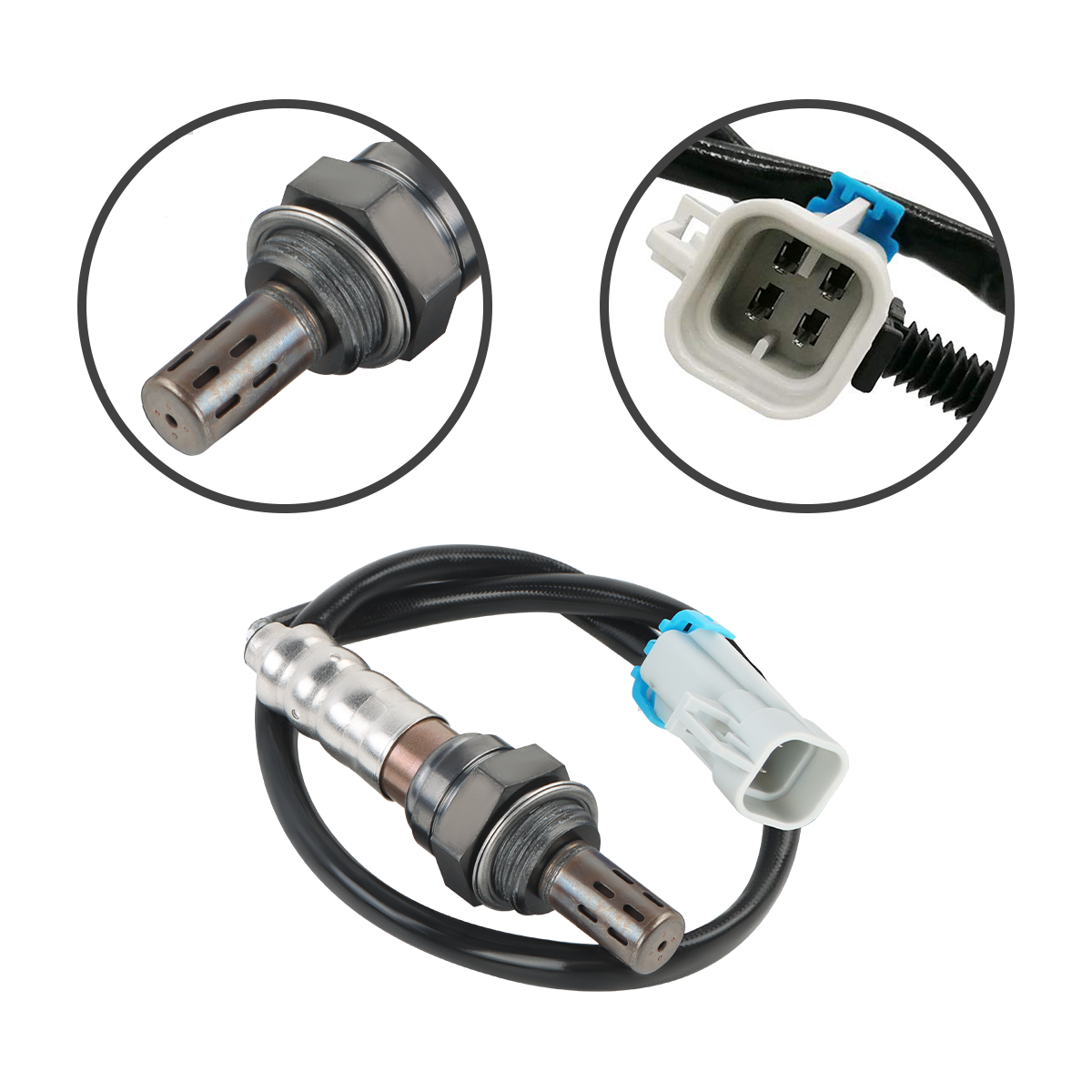 Daysyore Set of 4 AC Delco Oxygen O2 Sensor for 2008-2014 GM V8 4.8L 5.3L 6.0L 6.2L DC