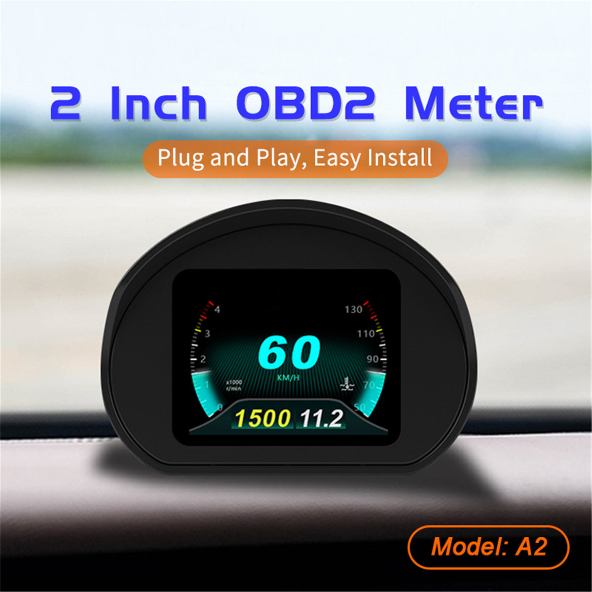 Car Digital Speedometer for Universal Car, Auto Diagnostic, Automotive Head Up Display, Gauge On-board Computer