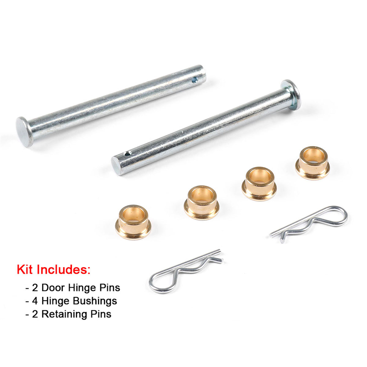 Door Hinge Pins And Bushings Rebuild Kit D9ZZ-6143030 for 1979-1993 Ford Mustang, Car Door Hinge Pins And Bushings Rebuild Kit