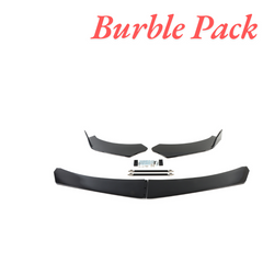 Burble Pack 1 Set Front Bumper Lip Splitter + Strut Rods