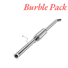 Burble Pack 4" DPF Delete Race Pipe for 2013-2018 6.7L Cummins Ram 2500/3500 (with Muffler)