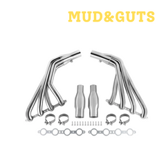 Mud&Guts Exhaust Header for 2010-2015 Camaro SS LS3 6.2 V8 (Silver Polished)