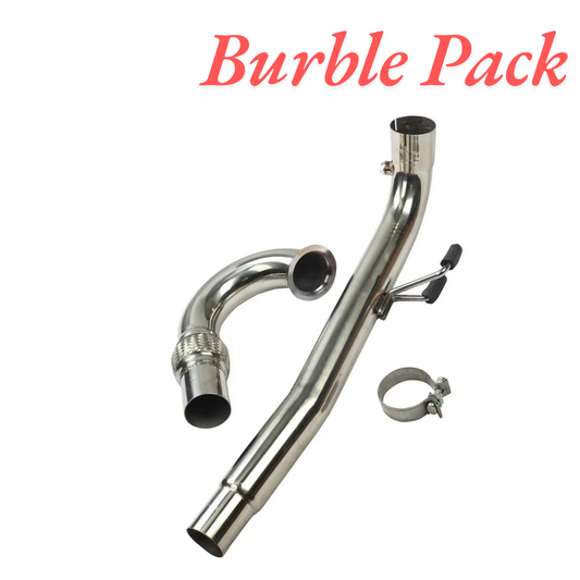 Burble Pack 3“ Exhaust Downpipe for 2012-2015 VW Golf GTI MK7 Pipe Bolt on