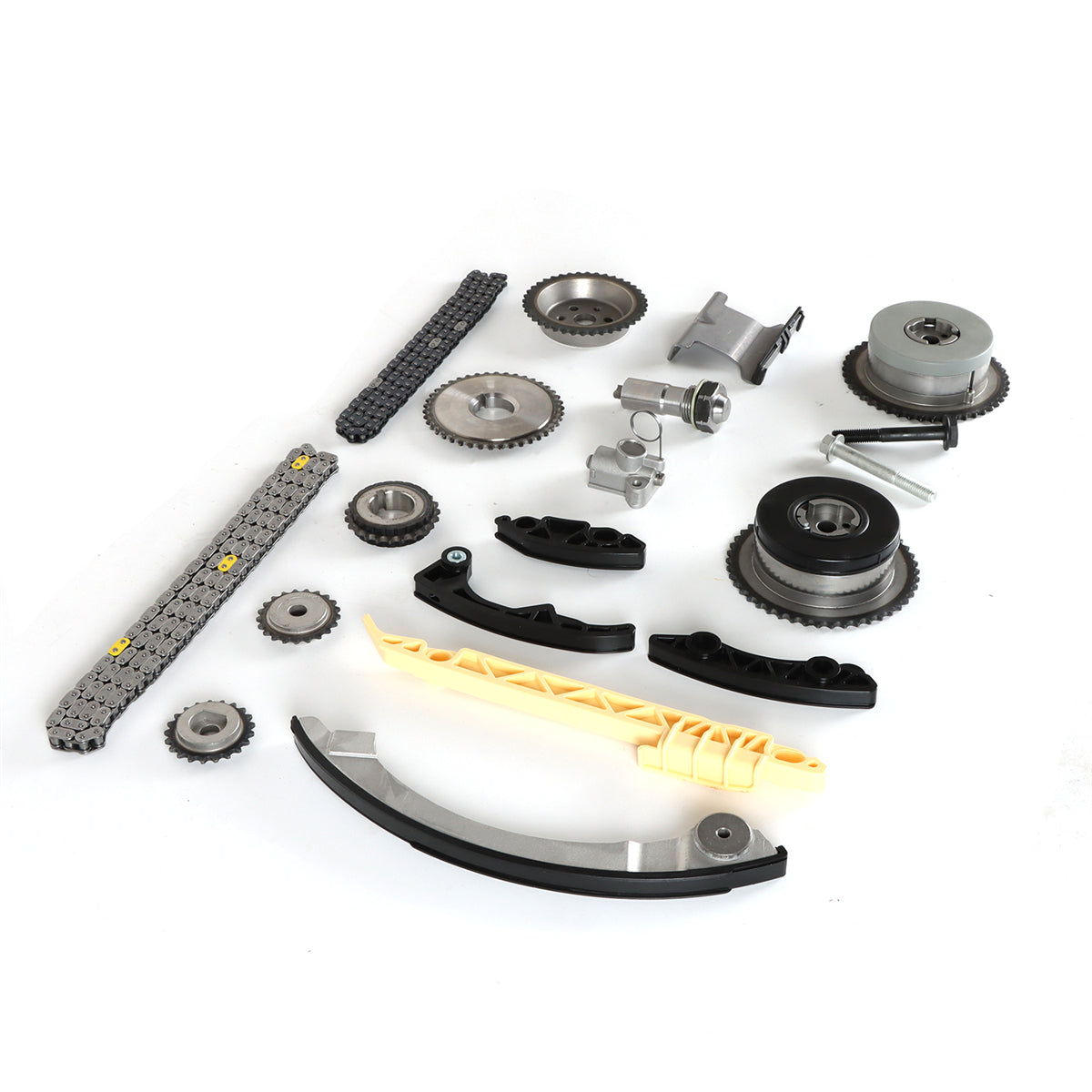 Daysyore Timing Chain Kit VCT Selenoid Actuator Gear, Timing Chain Kit VCT Selenoid Actuator Gear for GM Ecotec, Timing Chain Kit VCT Selenoid Actuator Gear Buick Chevy, Auto Timing Chain Kit VCT Selenoid Actuator Gear, Car Timing Chain Kit VCT Selenoid Actuator Gear