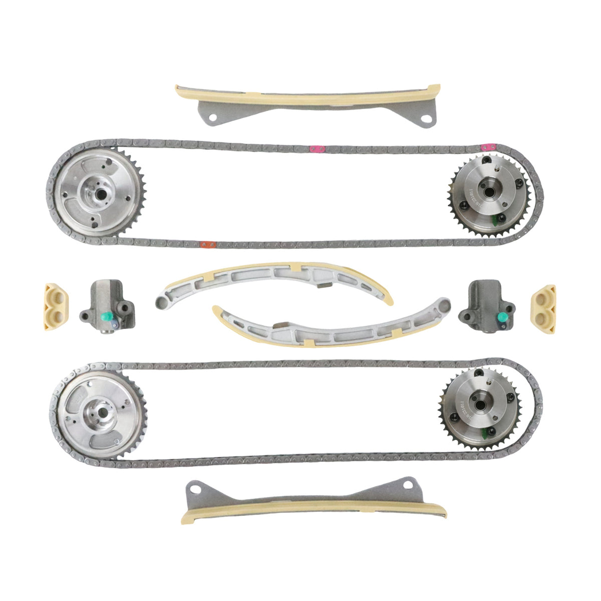 Daysyore Timing Chain Kit VVT Gear for 2015-2021 Kia Sedona/Hyundai Genesis 3.3L 243213L100 243703CGA0