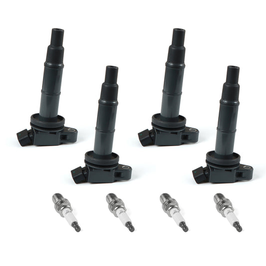 Daysyore 4pcs Ignition Coils +4pcs Iridium Spark Plugs, 4pcs Ignition Coils +4pcs Iridium Spark Plugs  for 2002-2011, 4pcs Ignition Coils +4pcs Iridium Spark Plugs  Toyota Camry , 4pcs Ignition Coils +4pcs Iridium Spark Plugs 2.4L UF333, Auto 4pcs Ignition Coils +4pcs Iridium Spark Plugs 